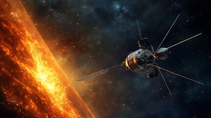 space probe with space for text