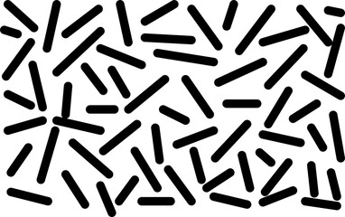 Black and White Modern Memphis Pattern Background