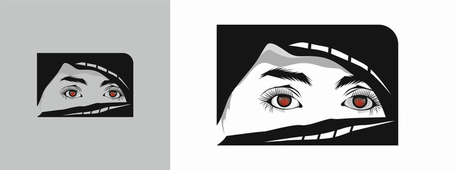 sharpness of women's eyes