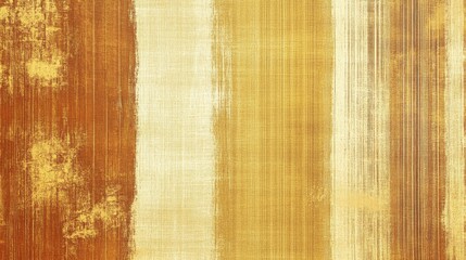 Fototapeta premium Abstract Gold and Brown Vertical Stripes on Canvas
