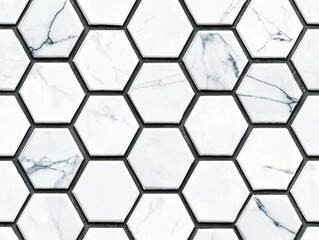 Obraz premium Shiny White Hexagon Pattern Background for Art Projects