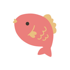 ゆるかわいい鯛のイラスト