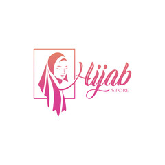 Obraz premium Beauty Hijab Store Logo Image