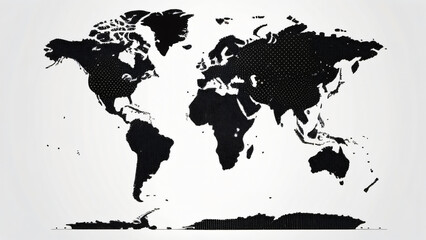 world map with splashes