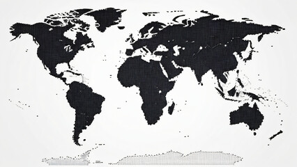 grunge world map