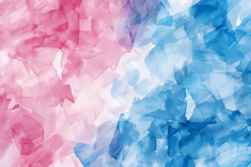 Naklejka premium Modern minimalist watercolor abstract pattern art in pastel colors