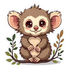 Obraz premium Embrace the joy of imagination with our playful koala character illustration , digital illustration of character design concept.