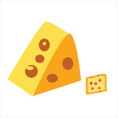 Tasty cheese vector illustration eps