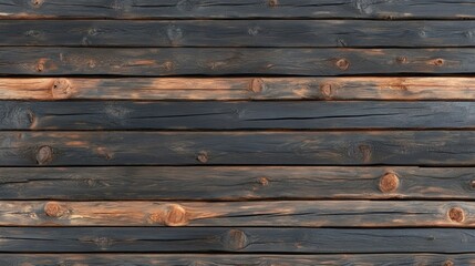 Fototapeta premium Brown wood texture background, rustic wooden planks wallpaper natural timber grain for interior and exterior design