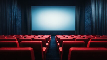 Fototapeta premium Empty Movie Theater Seats