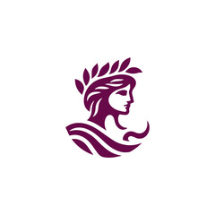 Greek goddess logo
