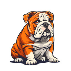 Cute Bull Dog  | Bull Dog Logo | Bull Dog | Dogs | 