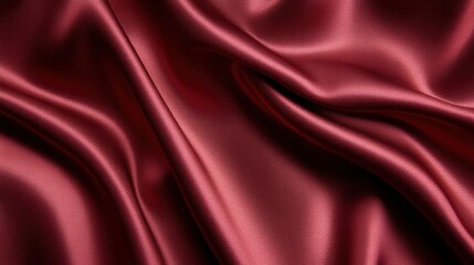 Fototapeta premium A smooth satin fabric texture background with subtle folds and a soft