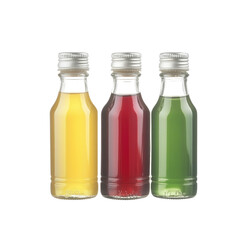 Three Bottles of Colorful Liquid