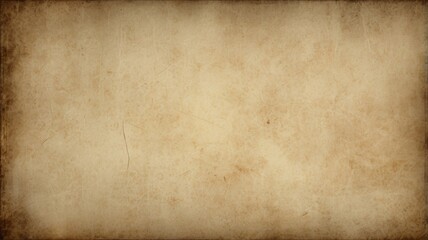 AI GENERATED Vintage paper texture background with sepia tones, slight grunge effect, and faded edges for a nostalgic or antique look
