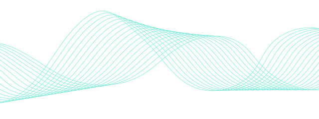 Modern abstract glowing wave with Dynamic flowing wave lines design element. Creative Line Art for Design of Websites and Landing Pages. Futuristic technology and sound wave lines