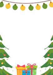 Illustrative Creative Christmas Party Poster template