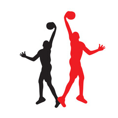 silhouettes of people dancing