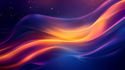 Obraz premium Smooth blue, orange and purple gradient background with a blur effect