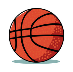 Cartoon Basket Ball Vector Illustration