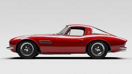 Obraz premium classic car in a picturesque setting, side view