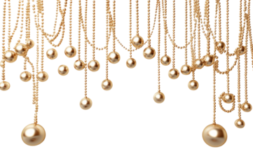 PNG Gold elegant hanging golden.