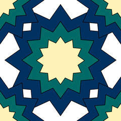 Geometric Starburst Mandala