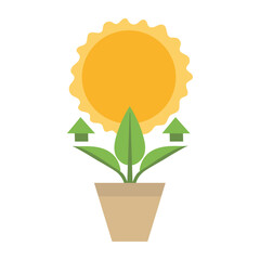 Photosynthesis icon clipart avatar logotype isolated illustration