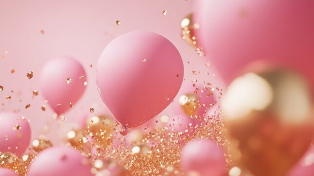 Pink and gold banner showcasing social media follower count of 4K