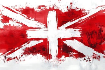 national flag of great britain with texture. template for design