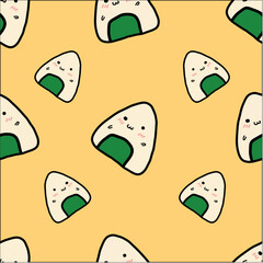onigiri seamless pattern
