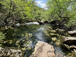 The source of the river Zrmanja (Velebit Nature Park, Croatia) - die Quelle des Flusses Zrmanja (Naturpark Velebit, Kroatien) - Izvor Zrmanje ili Vrelo Zrmanje (Park prirode Velebit, Hrvatska)