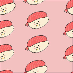 Pattern Seamless sushi 
