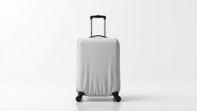 Versatile carry on luggage cover mockup, designed with a blank canvas for custom designs.