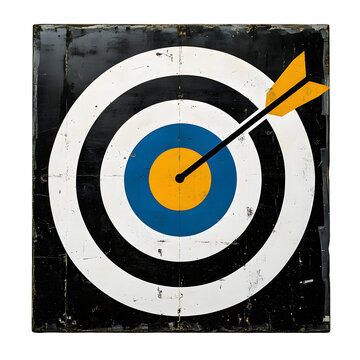 recommend clip art: Target (bullseye) with arrow line art icon for apps and websites
