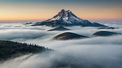 sunrise over the mountains
