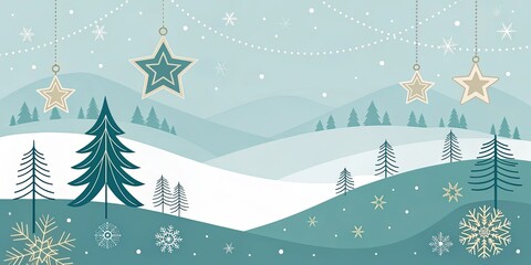 minimalist space christmas wallpaper