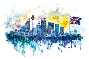 Fototapeta premium australia day celebration