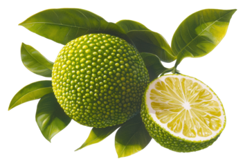 Discover the unique flavor and nutritional benefits of freshly sliced calamondin citrus fruit transparent background