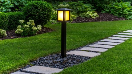 Elegant Garden Lantern in Evening Glow