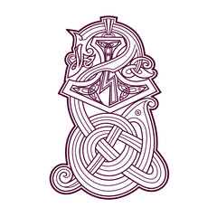 Scandinavian viking symbol
