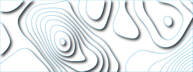 Abstract 3D Layered Topographical Pattern Design with Fluid Contours and Elegant Lines, Perfect for Seamless Backgrounds, Modern Wallpaper, and Artistic Textures