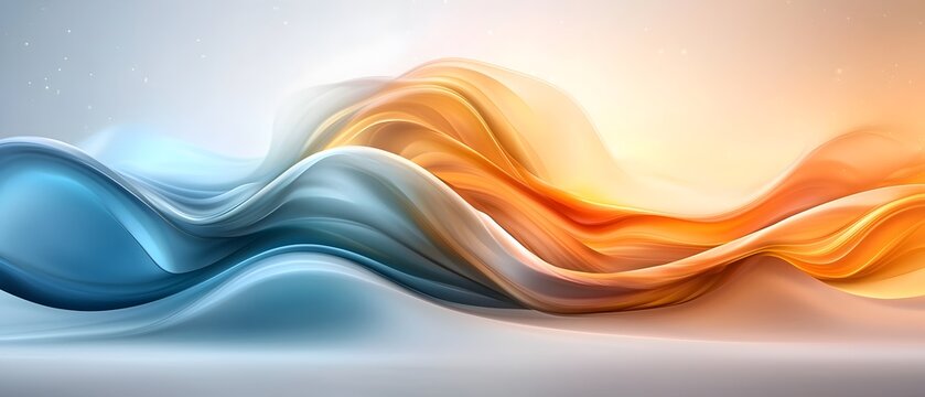 Mesmerizing neon gradient waves in a vibrant abstract pattern exuding a bold futuristic energy and depth  This captivating digital artwork showcases a dynamic ethereal and visually striking design