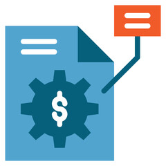 plan business innovation document paper flat style