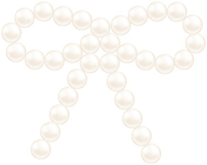Coquette pearl bow