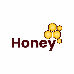Fototapeta premium Hexagon Honey Logo.eps