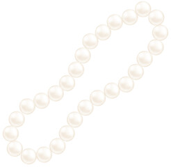 Coquette pearl necklace
