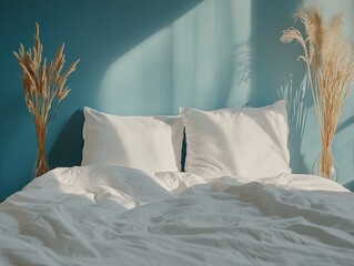 Bed isolated on cute background