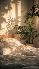 Bed isolated on cute background