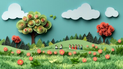 Wellness Coach Guiding in a Serene Nature Setting